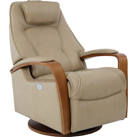 Large Power Headrest Swivel Recliner