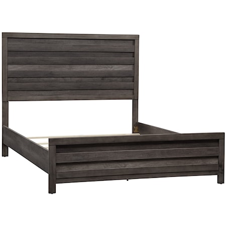 Contemporary Queen Panel Bed