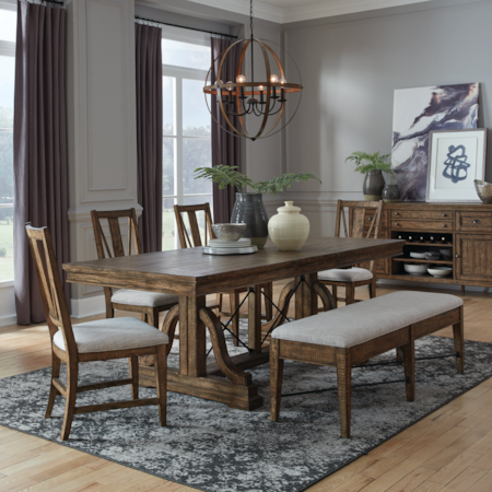 6-Piece Dining Set w/ Bench