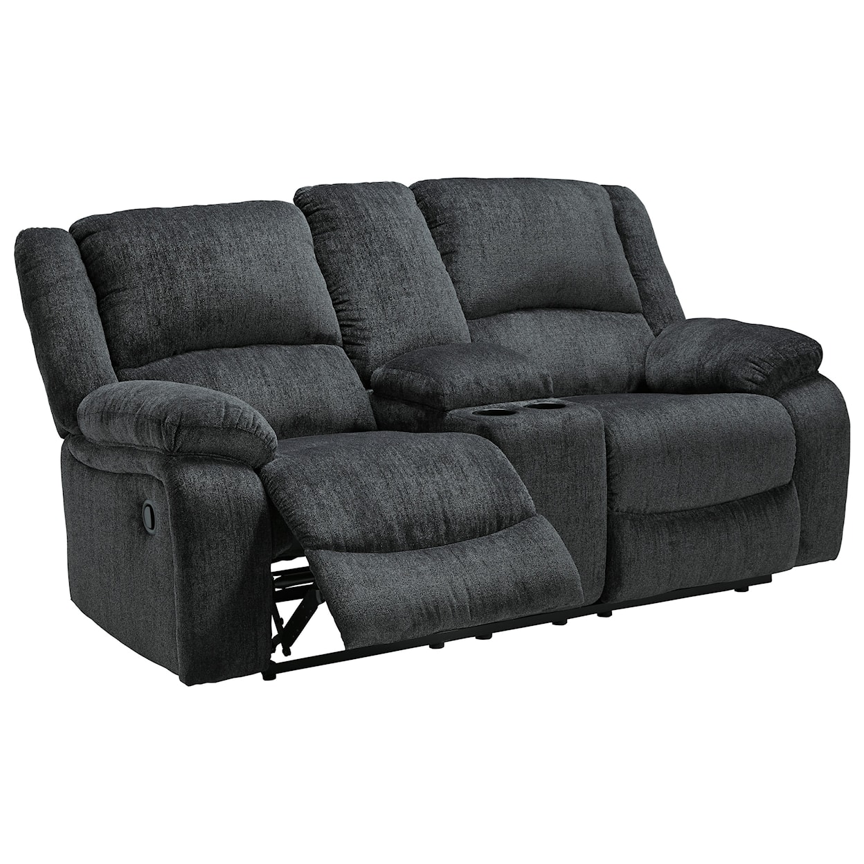 Ashley Furniture Signature Design Draycoll Double Reclining Loveseat w/ Console