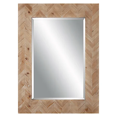 Demetria Wooden Mirror, Small