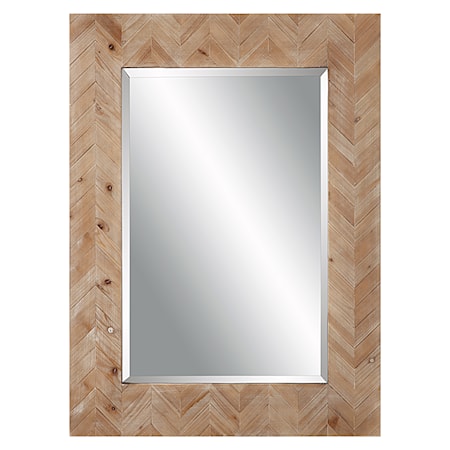 Demetria Wooden Mirror Small