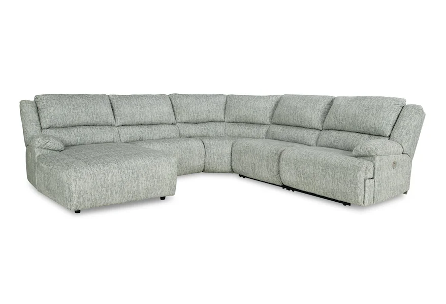 McClelland 5-Piece Power Reclining Sectional w/ Chaise by Signature Design by Ashley Furniture at Sam's Appliance & Furniture
