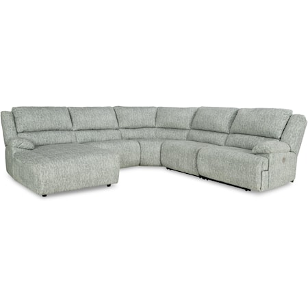 5-Piece Power Reclining Sectional w/ Chaise