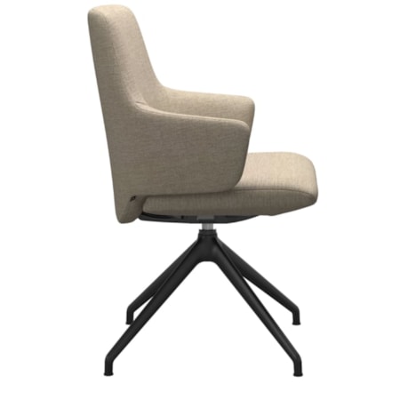 Arm Chair with Low Back and D350 Base