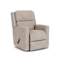 Transitional Rocking Recliner with Track Arms
