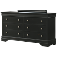 Lifestyle Porterlito C0393A-N04 Traditional 6-Drawer Dresser | Royal Furniture | Dressers Lifestyle Porterlito C0393A-N04 Traditional 6-Drawer Dresser | Royal Furniture | Dressers