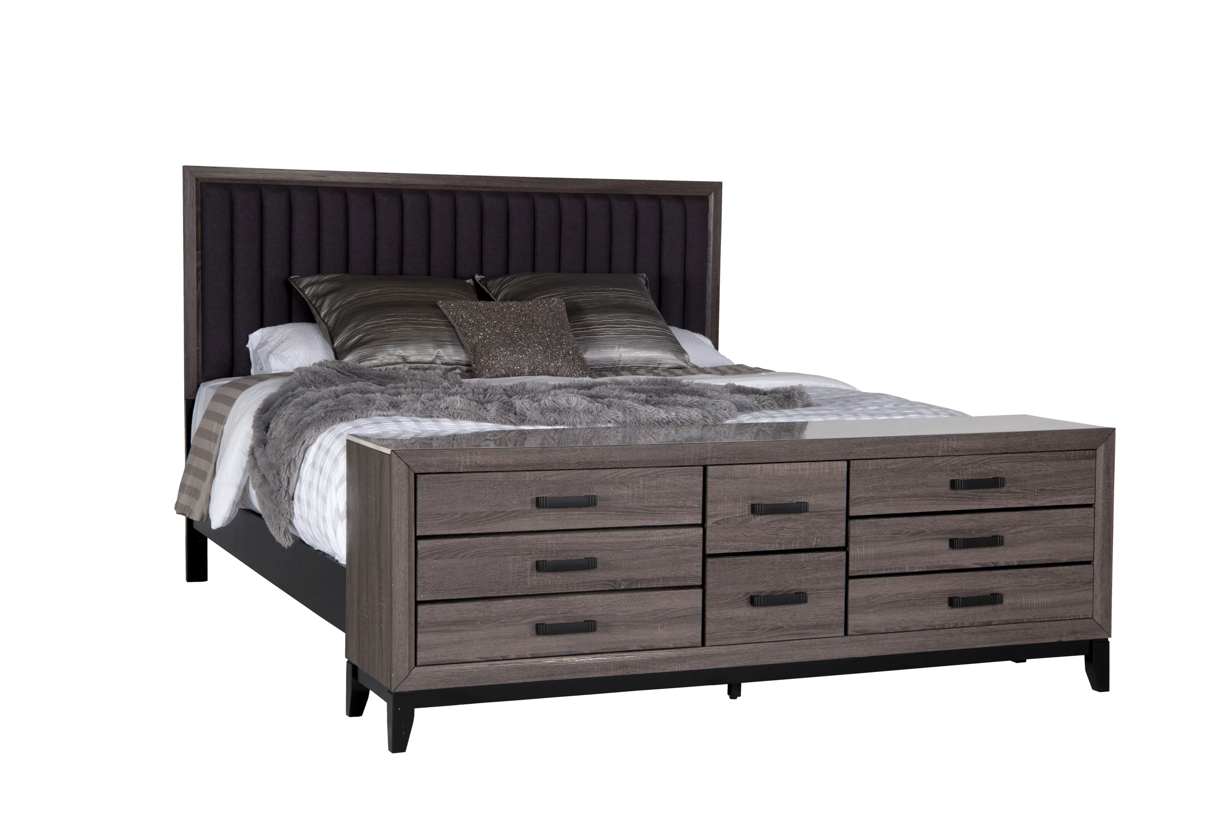 Global Furniture Ryan GLOF-GRP-RYAN-3PCK Ryan King Storage Bed, Value City  Furniture