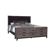 Contemporary Queen Bed with Storage