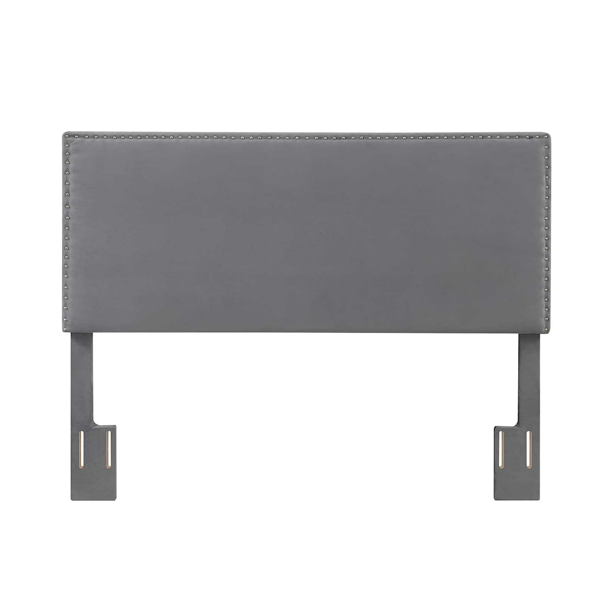 Prime Bergen Queen Headboard, Gray Velvet