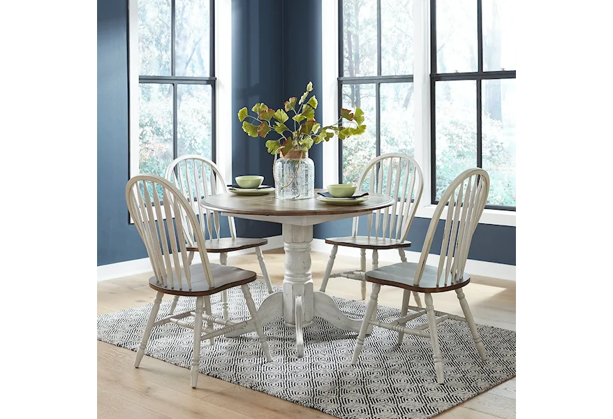 Carolina Crossing Drop Leaf Dining Set by Liberty Furniture at Westrich Furniture & Appliances