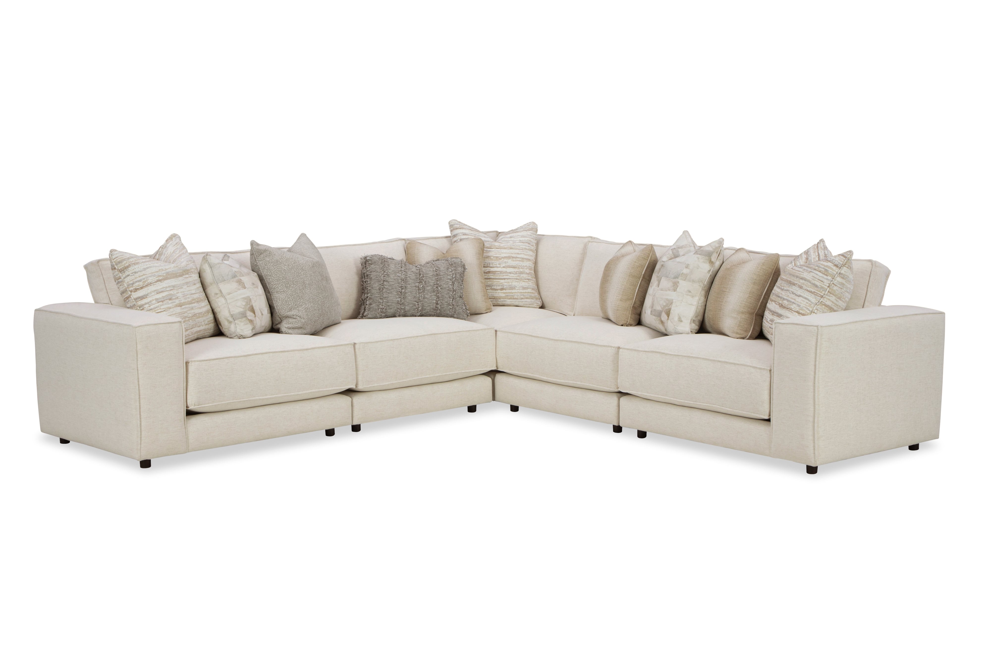 Modular Sofa with 4 Seats and 1 Ottoman