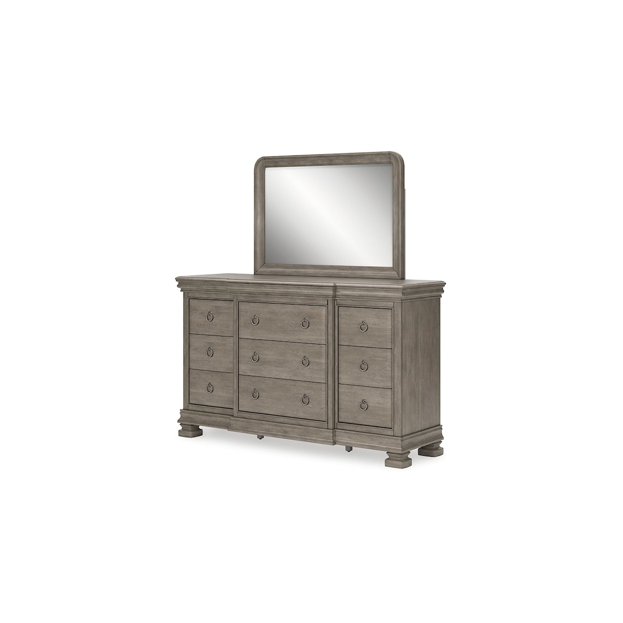 Signature Design by Ashley Furniture Lexorne Dresser and Mirror