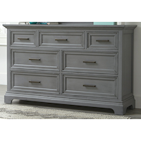 Transitional 7-Drawer Dresser with Soft-Close Drawers