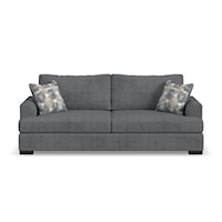 Casual Extra Large Sofa with Accent Pillows