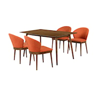 Mid-Century Modern 5-Piece Dining Set