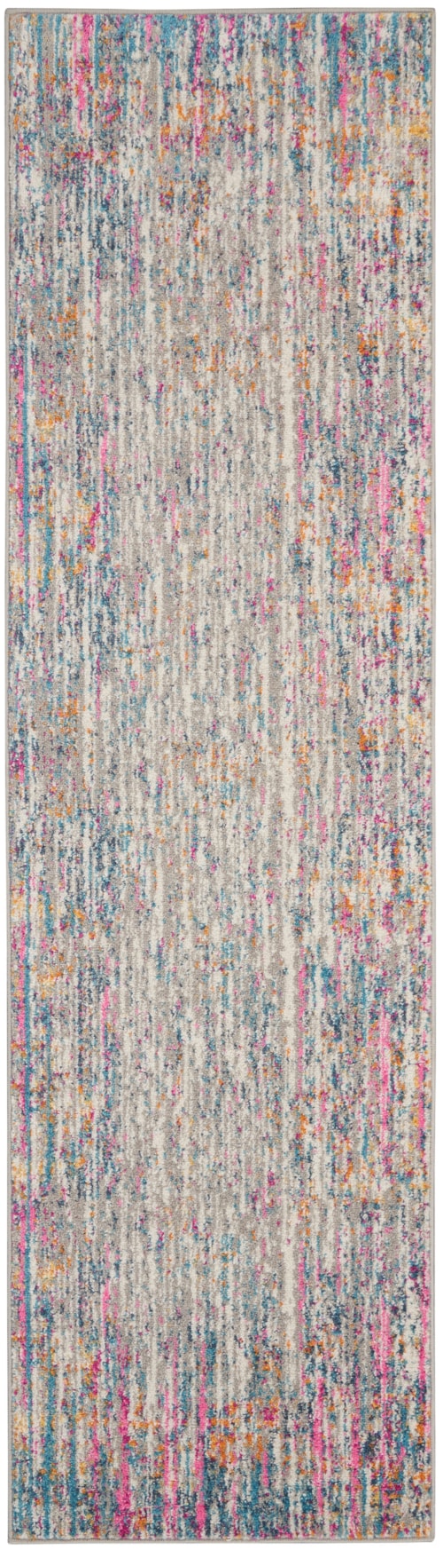 2'2" x 7'6" Ivory/Multi Runner Rug