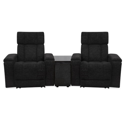 Casual Zero Gravity Power 2-Seat Home Theater Seating With Wedge And Immersive Audio