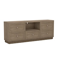 Transitional Customizable Low Profile TV Console