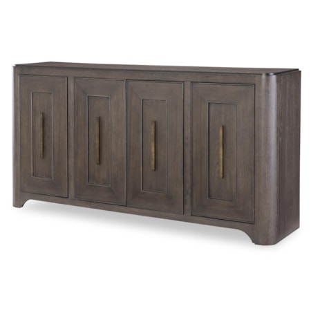 Wood-Top Credenza