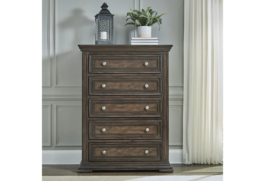 Big Valley 5-Drawer Chest by Liberty Furniture at Zak's Home