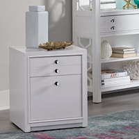 Transitional File Cabinet with Casters