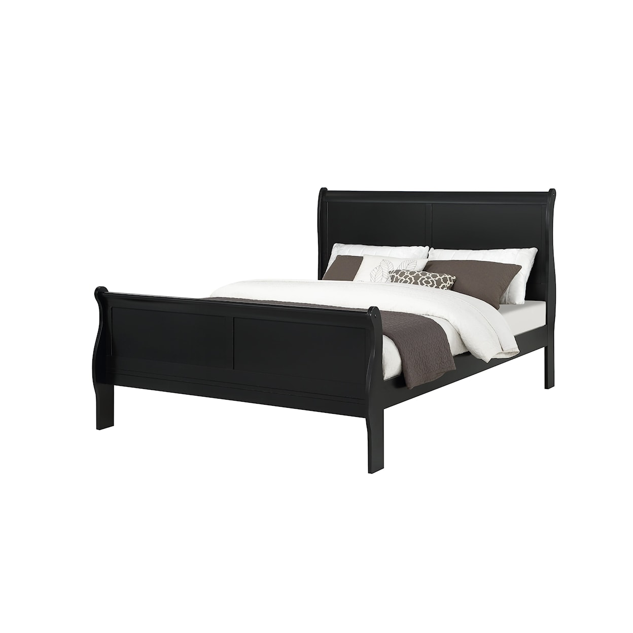 Louis Philip Bedroom Collections in Black by Crown Mark Furniture