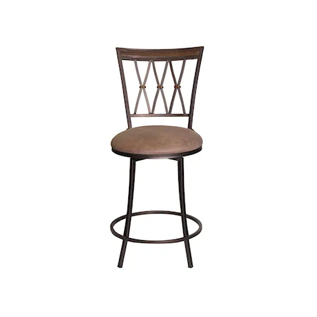 Transitional Swivel Counter Stool 
