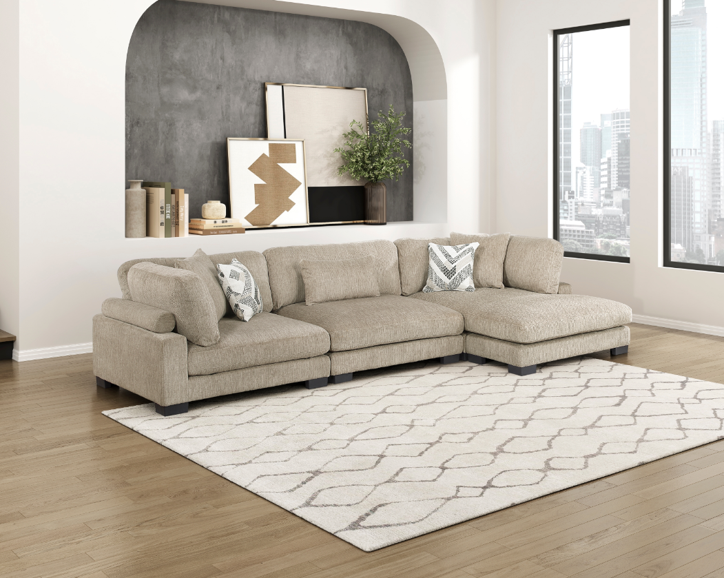 Homelegance Tinley 3-Piece Sectional Sofa with Chaise