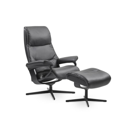 Large Reclining Chair with Cross Base