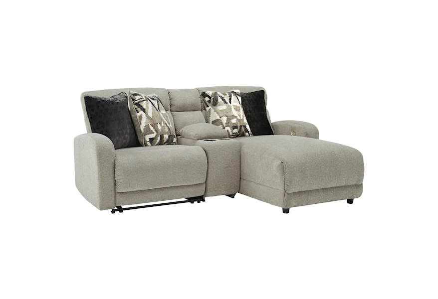 Colleyville 3-Piece Power Recl Sectional with Chaise by Signature Design by Ashley at Royal Furniture
