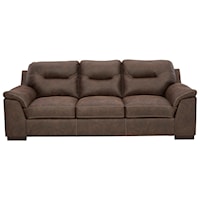 Faux Leather Sofa