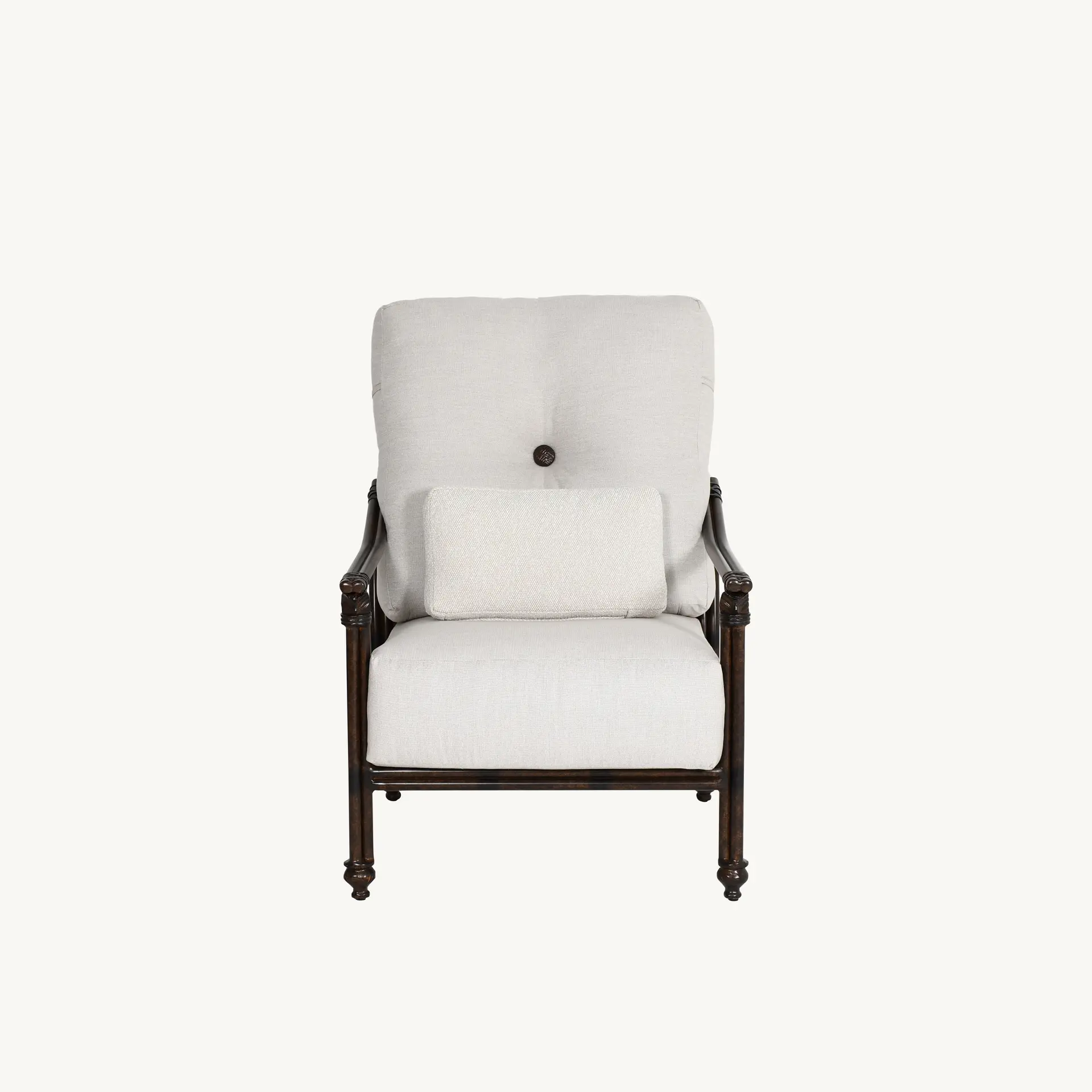 Cushioned Lounge Chair w/Accent Pillow