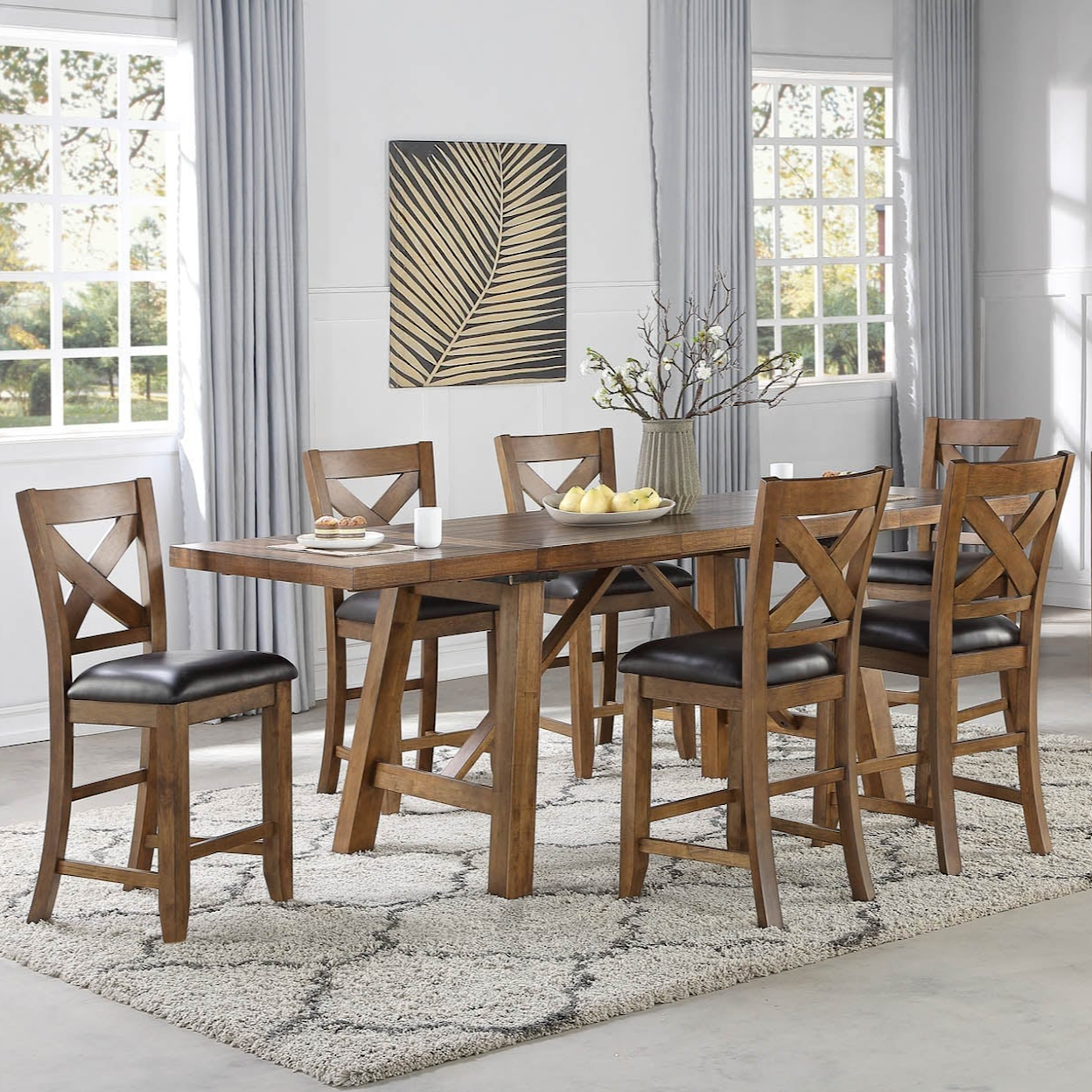 Emerald Darby 7-Piece Dining Set