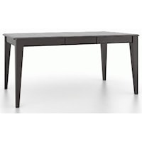 Transitional Customizable Rectangular Dining Table with Self-Storing Leaf