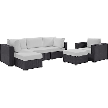 Outdoor 6 Piece Sectional Set