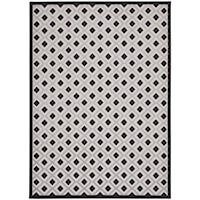 12' x 15' Black White Rectangle Rug