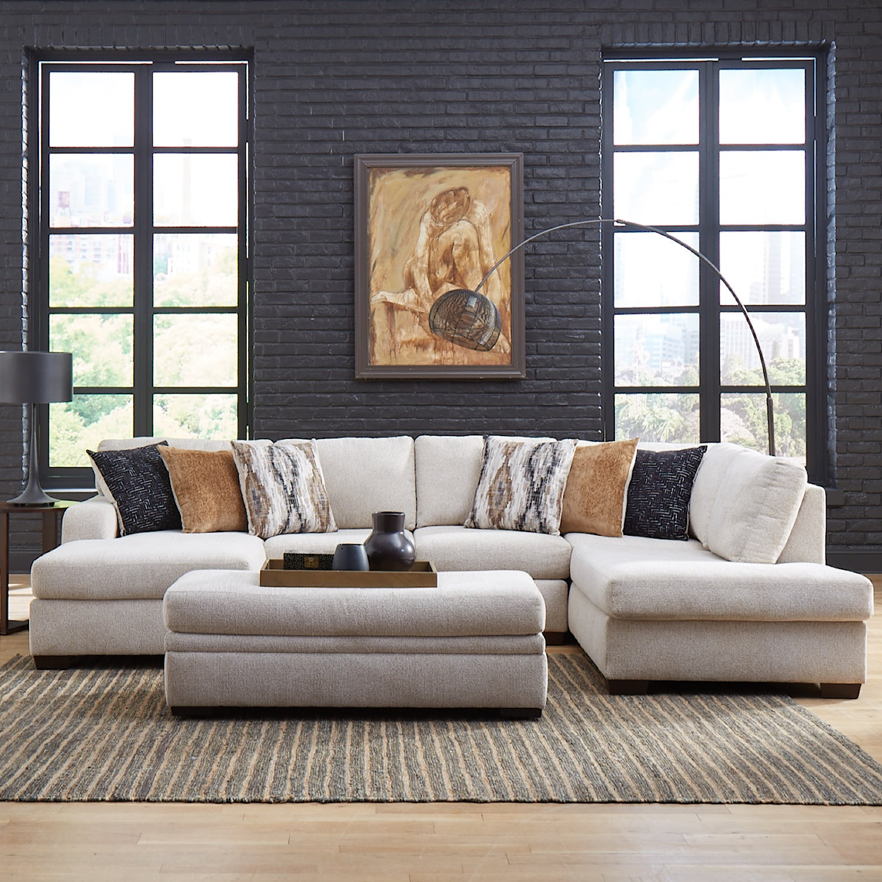 Behold Home 1671 Milan Sectional Sofa