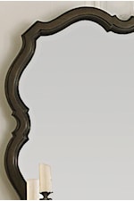 Scalloped Frame on Wall Mirror