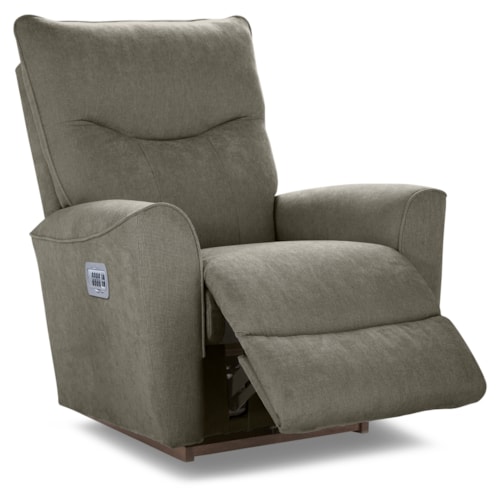 Contemporary Power Rocking Recliner w/ Headrest