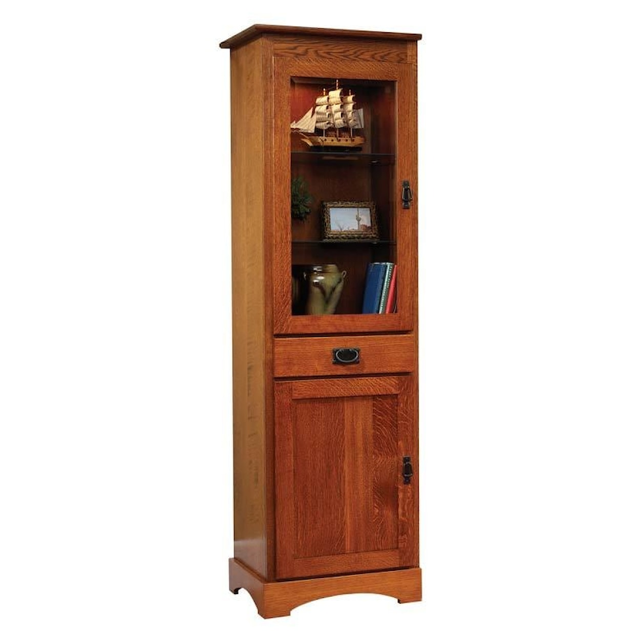 Millcraft Murphy Bed English Mission 23” Bookcase