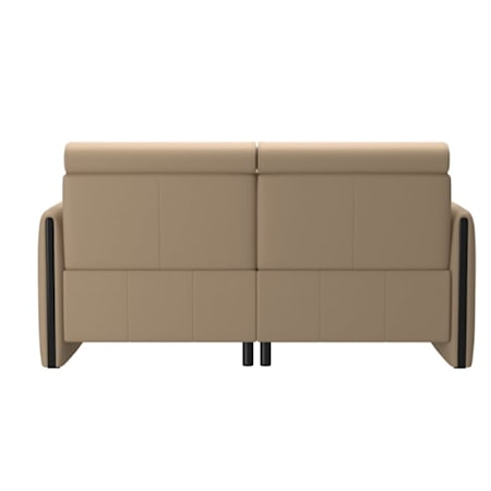 Power Recline Loveseat with Wood Arms