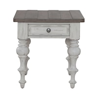 Farmhouse End Table with Drawer