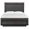 Magnussen Home Wentworth Village Bedroom Queen Wood/Metal Panel Storage Bed