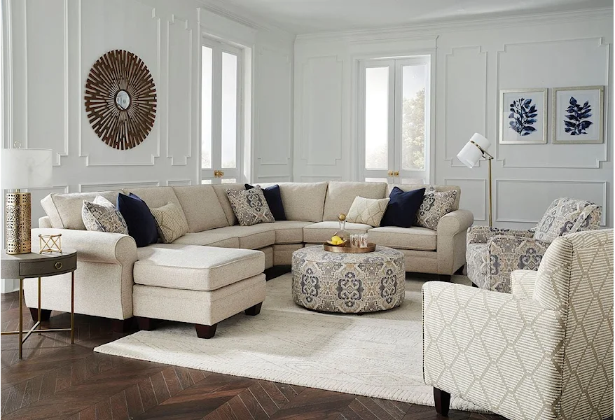 1170 PLUMLEY BISQUE Living Room Set by Fusion Furniture at Z & R Furniture