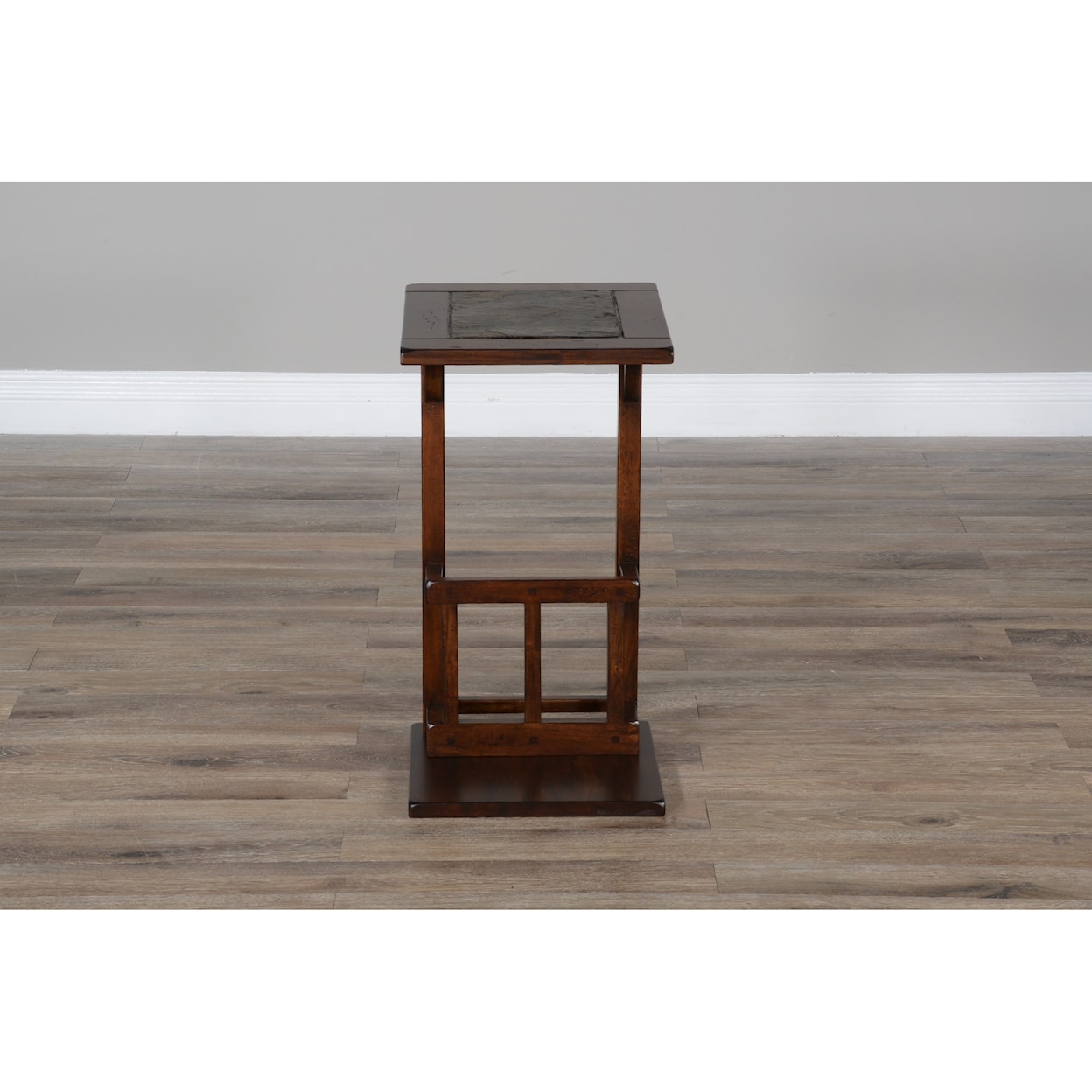 Sunny Designs Columbia AUGUSTA BROWN CHAIRSIDE TABLE | WITH STORAGE