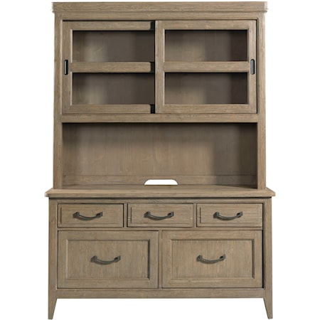 Barlow Office Credenza with Hutch