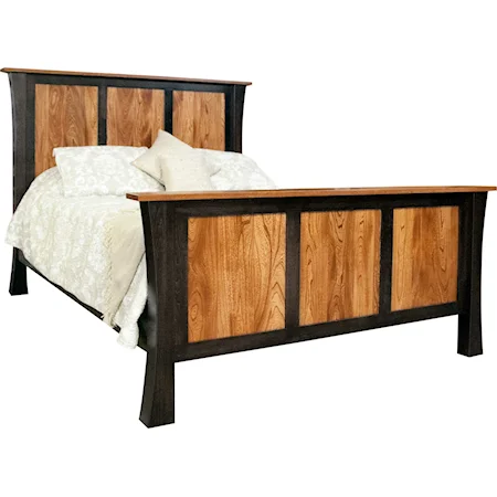Customizable Shaker Solid Wood Queen Panel Bed