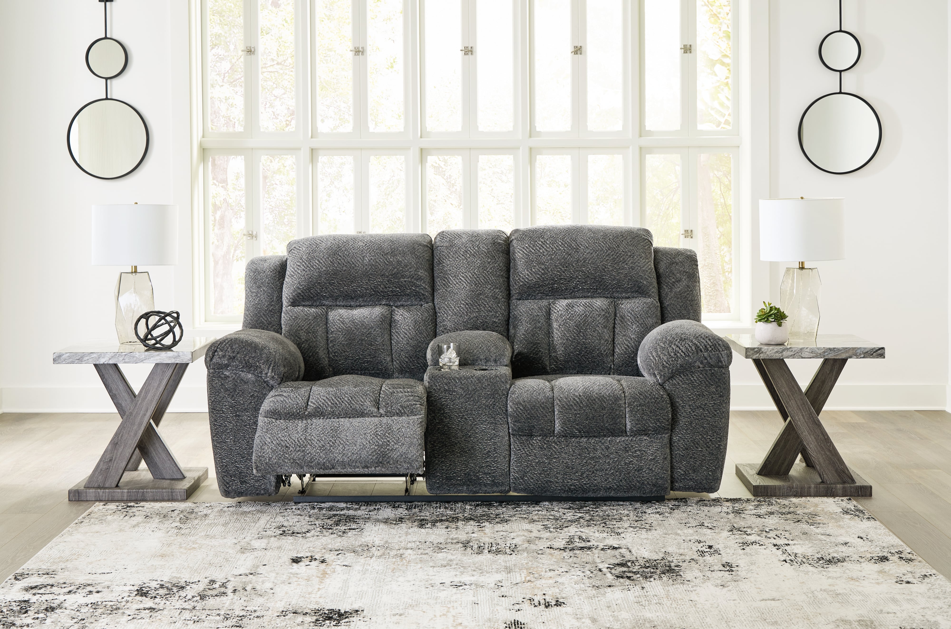 Signature Design by Ashley Frohn Reclining Loveseat With Console