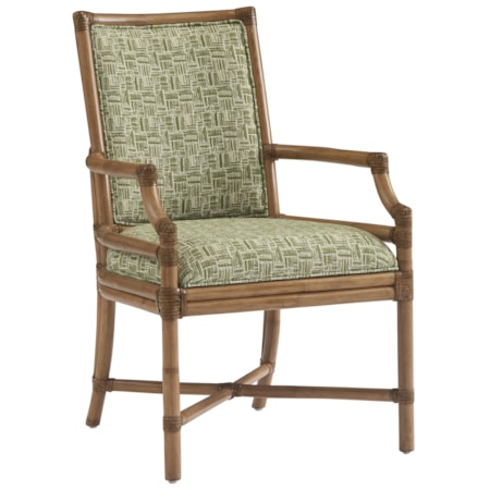 Oceanside Custom Rattan Arm Chair